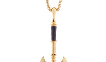 Ancient Axe Necklace With 18K Gold