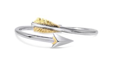 Arrow Cuff Bracelet With 18K Gold